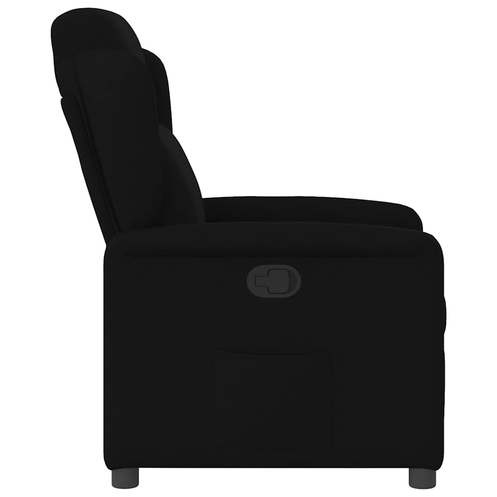 Poltrona reclinável tecido preto