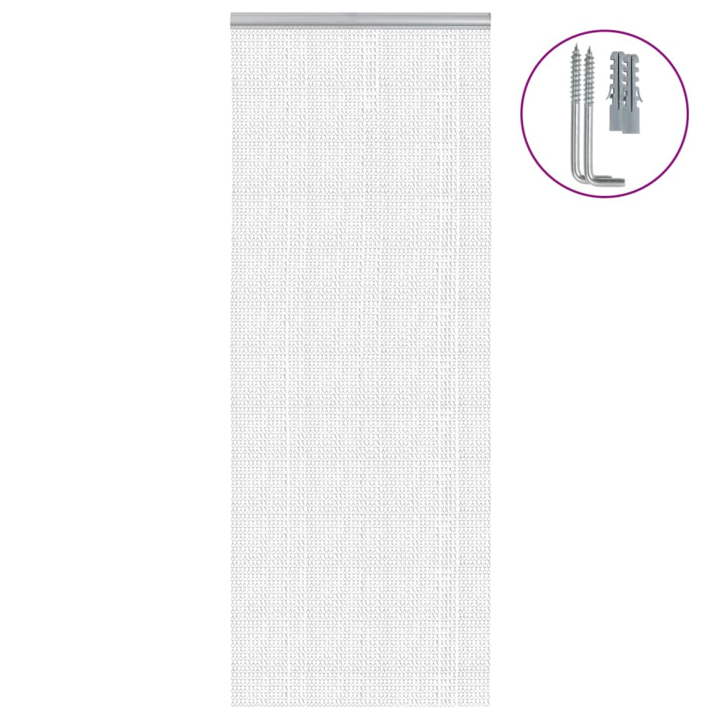 Mosquiteira para porta de correntes 80x221 cm alumínio