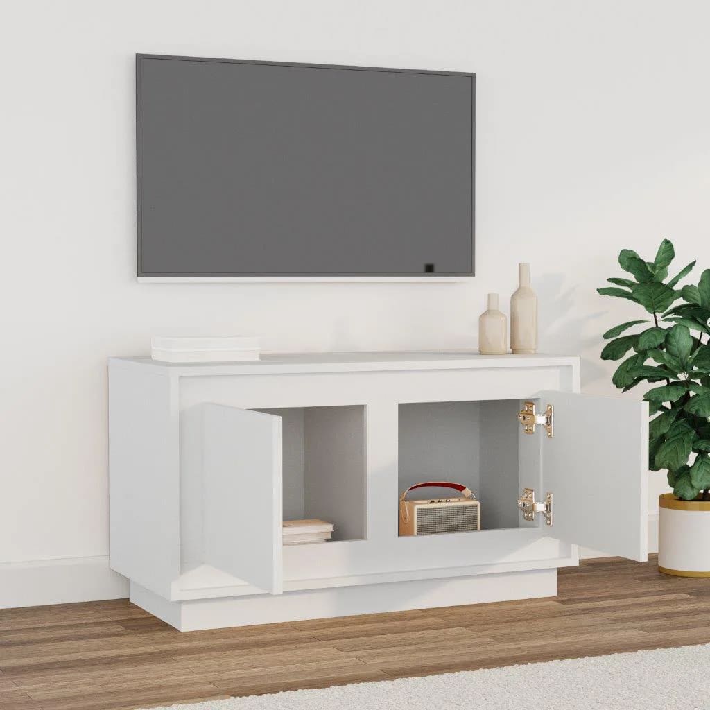 Móvel de TV 80x35x45 cm derivados de madeira branco