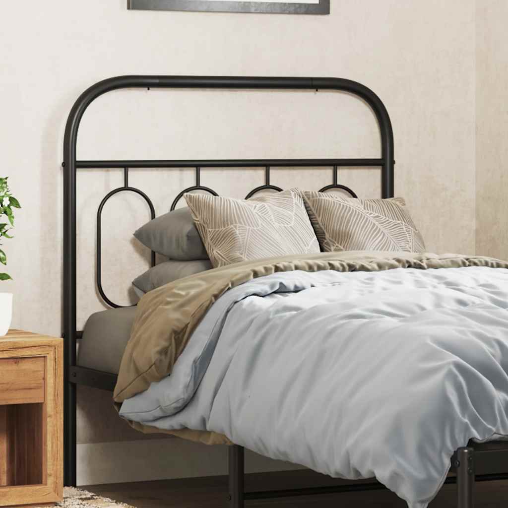 Cabeceira de substituição 80 cm metal preto