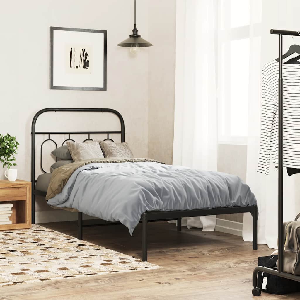 Cabeceira de substituição 80 cm metal preto