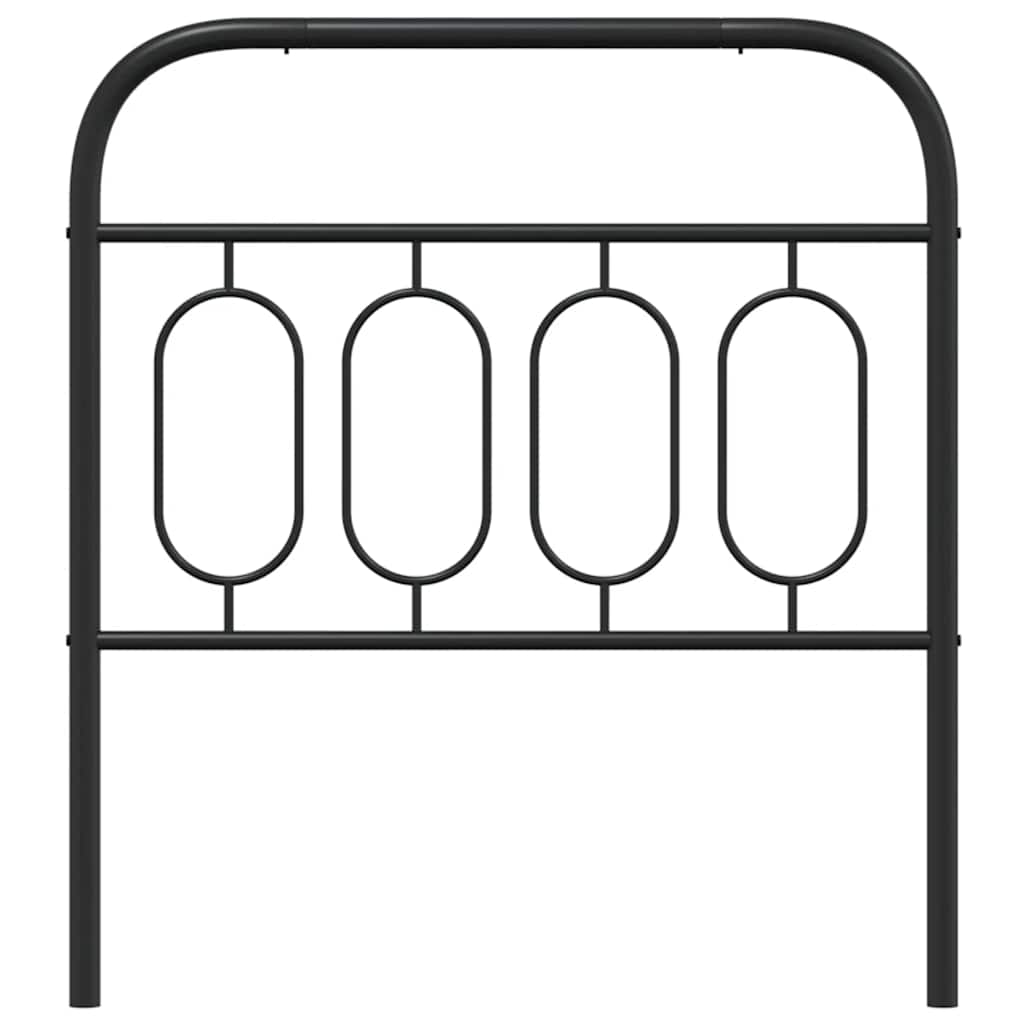 Cabeceira de substituição 80 cm metal preto