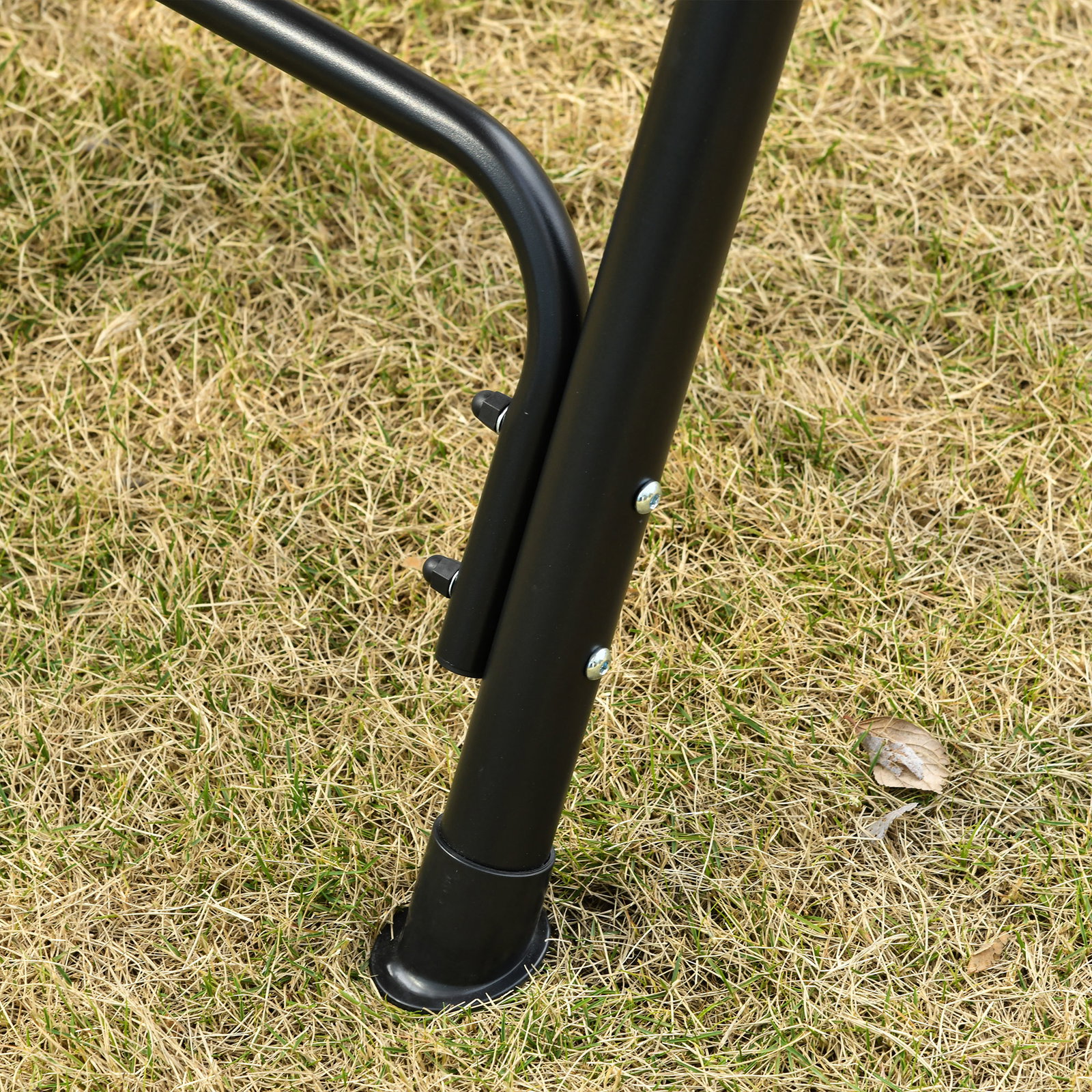 Baloiço de jardim de 2 lugares baloiço com teto ajustável em ângulo para terraço balcão carga máxima 200kg aço 172x110x155cm marrom