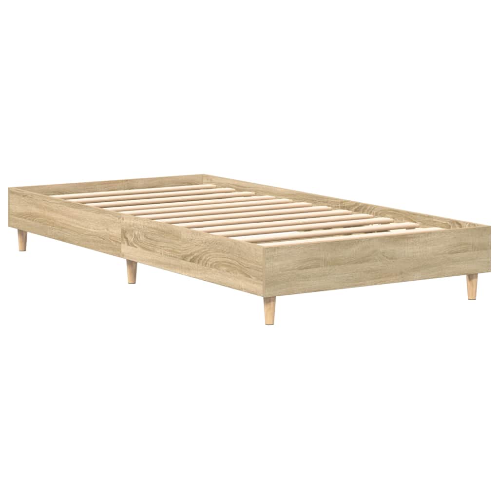 Estrutura cama s/ colchão 90x190 cm carvalho sonoma