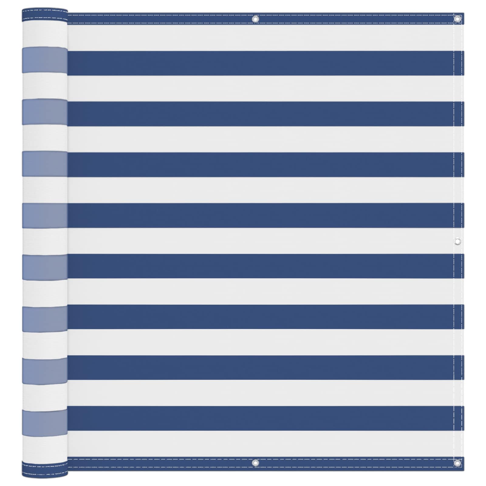 Tela de varanda azul e branco 110 x 200 cm tecido oxford