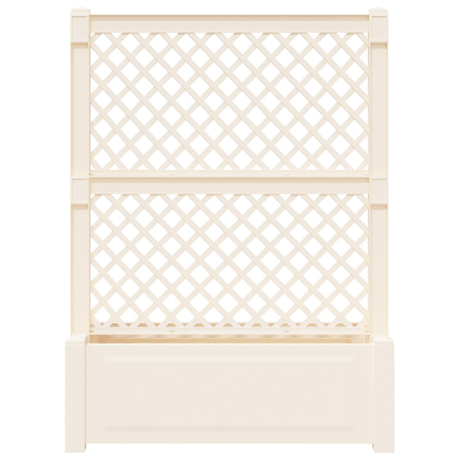 Grande vaso com treliça branco 99,5 x 43 x 133,5 PP