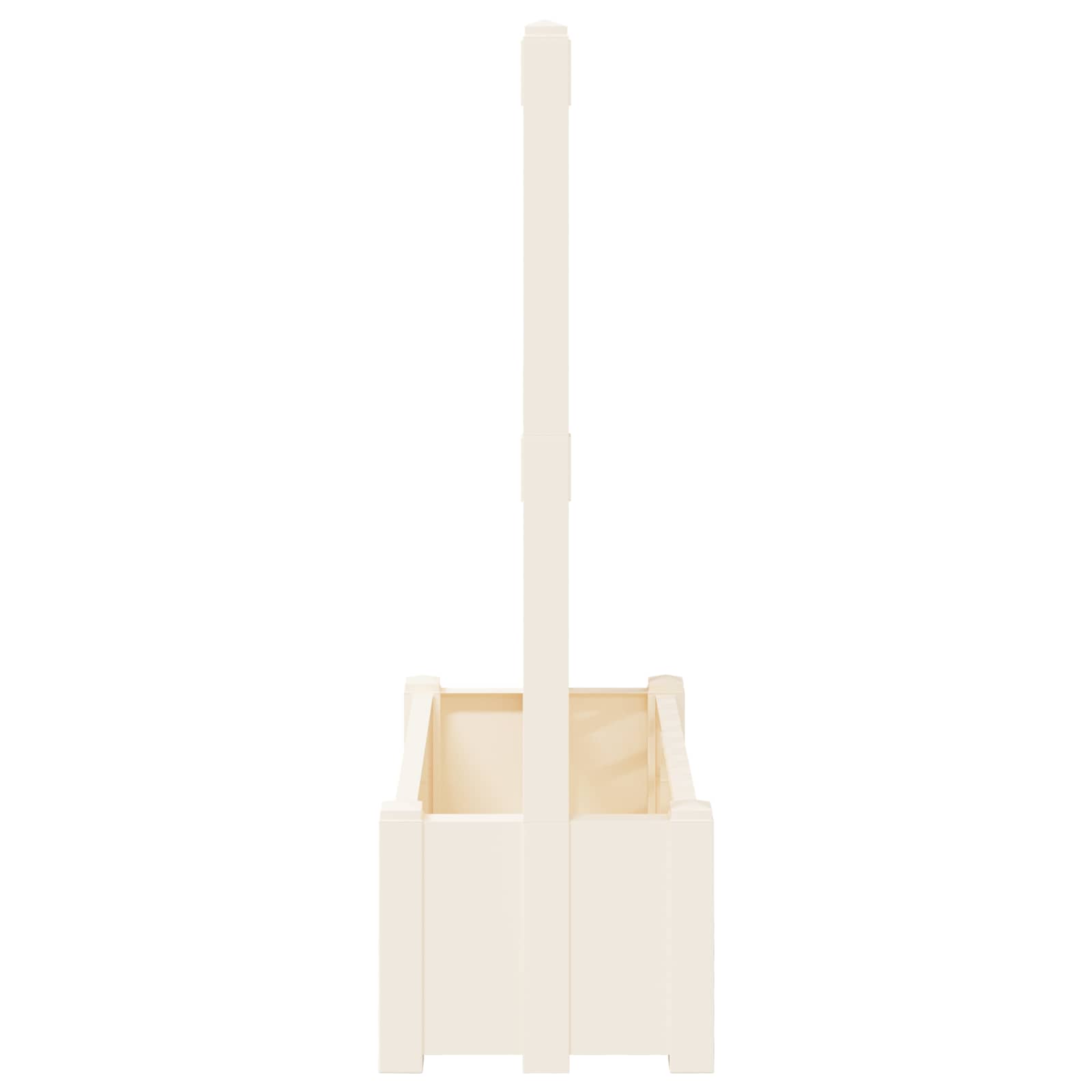 Grande vaso com treliça branco 99,5 x 43 x 133,5 PP