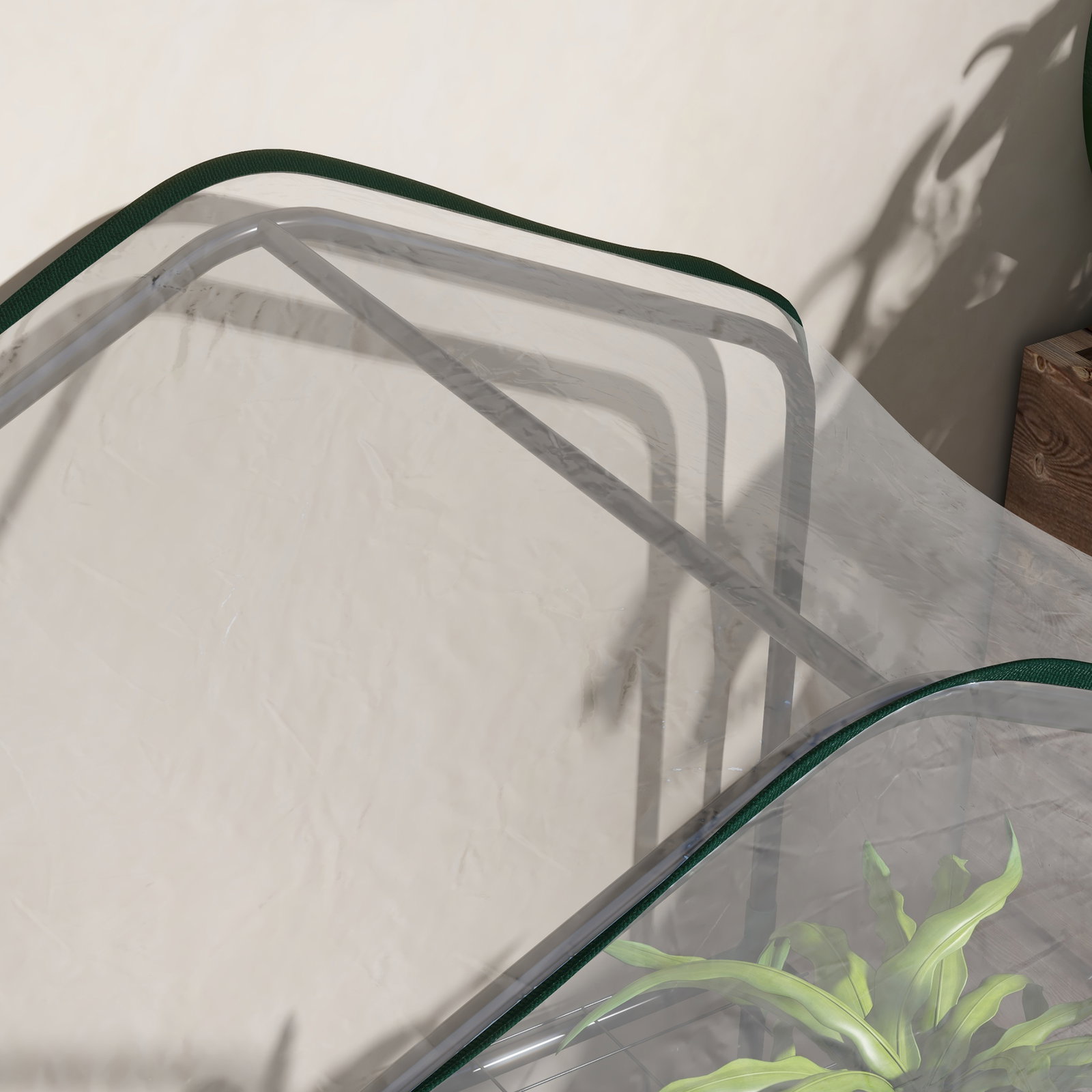 Estufa de jardim de 3 níveis estufa de terraço com 3 prateleiras para cultivo de plantas flores 59x39x127 cm transparente