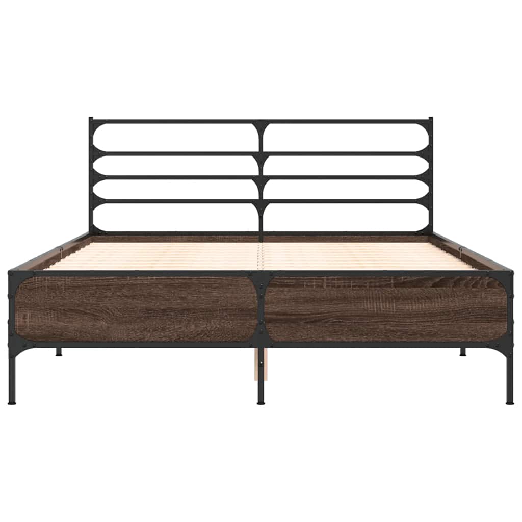 Estrutura de cama 120x200 cm derivados madeira/metal