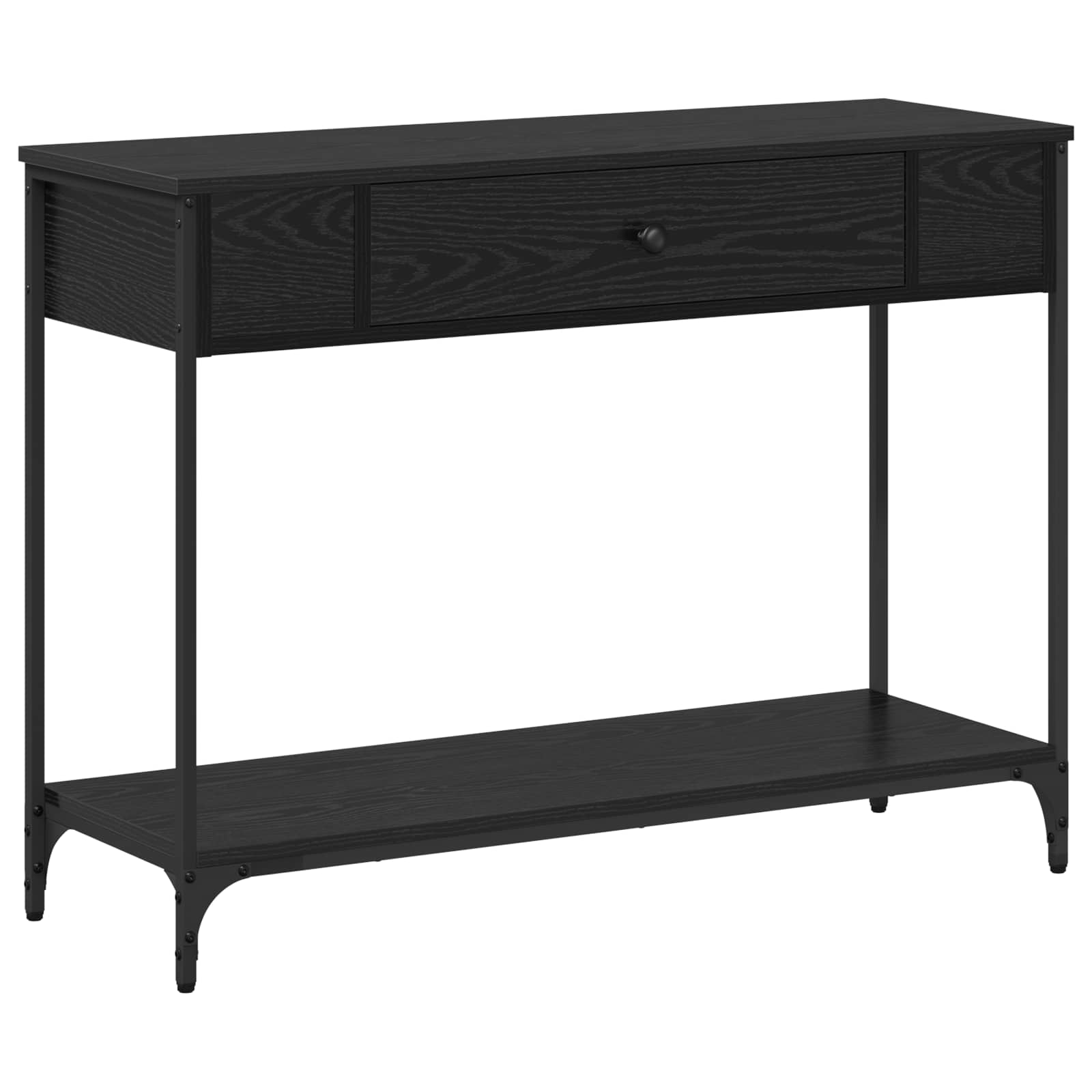 Aparador carvalho preto 100 x 34.5 x 75 cm derivados de madeira