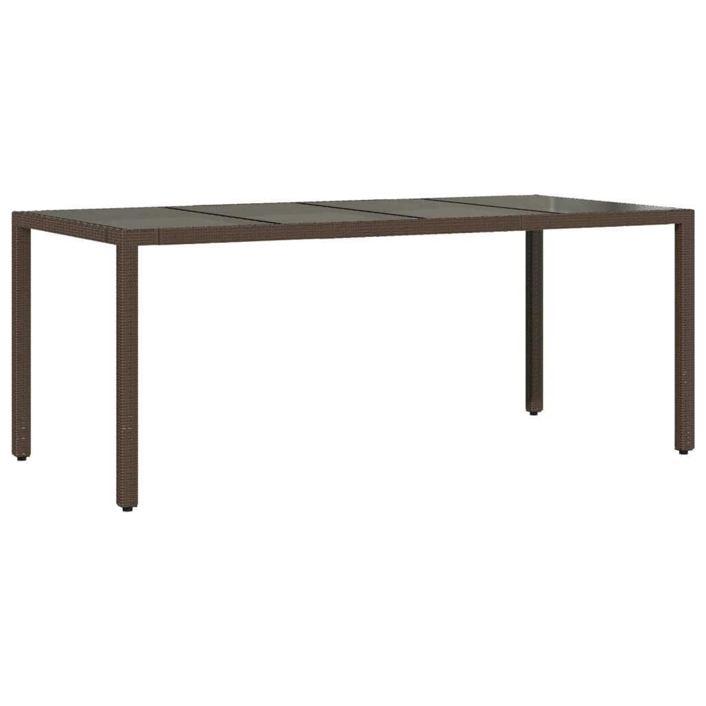 9 Pcs conjunto jantar p/ jardim c/ almofadões vime PE castanho