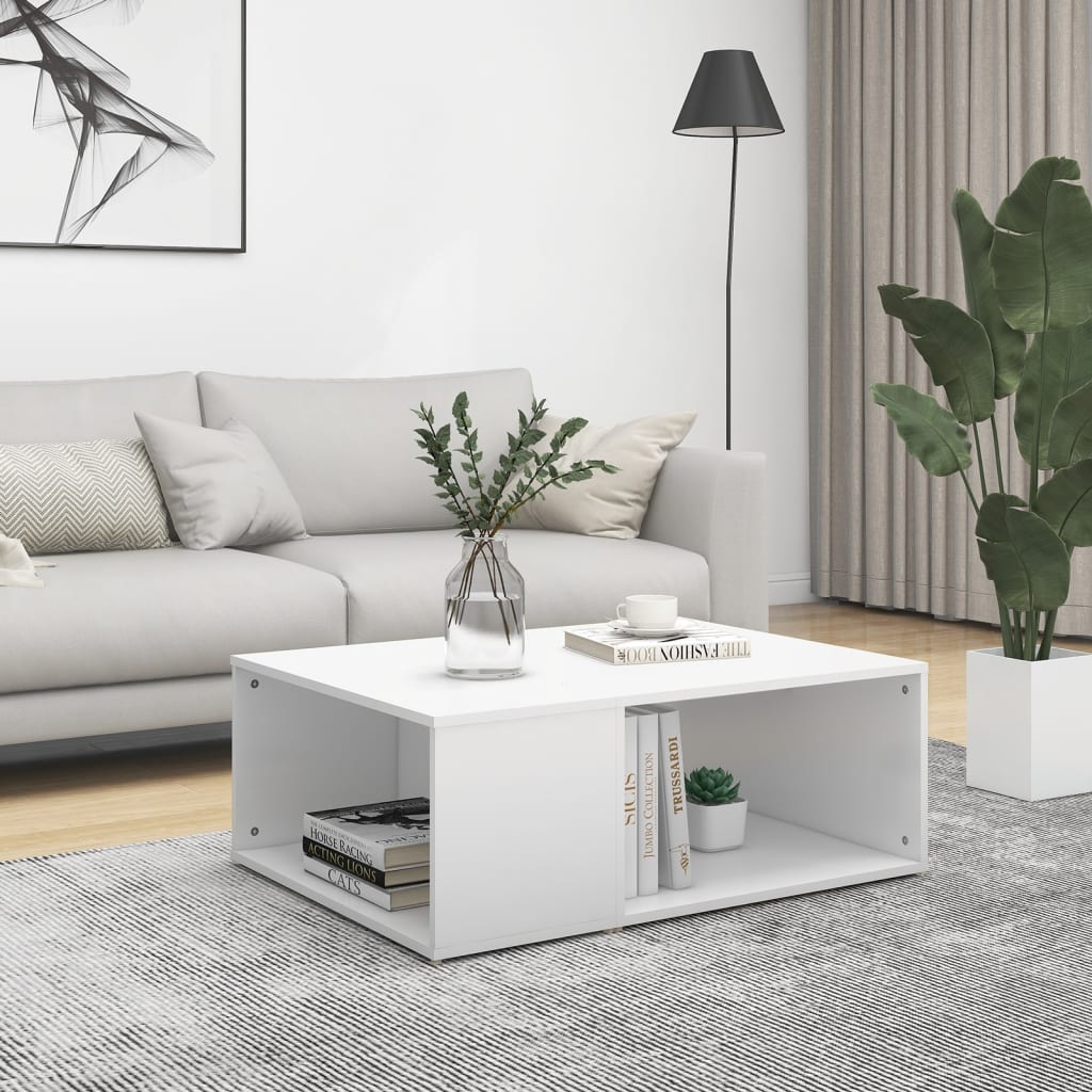 Mesa de centro 90x67x33 cm derivados de madeira branco