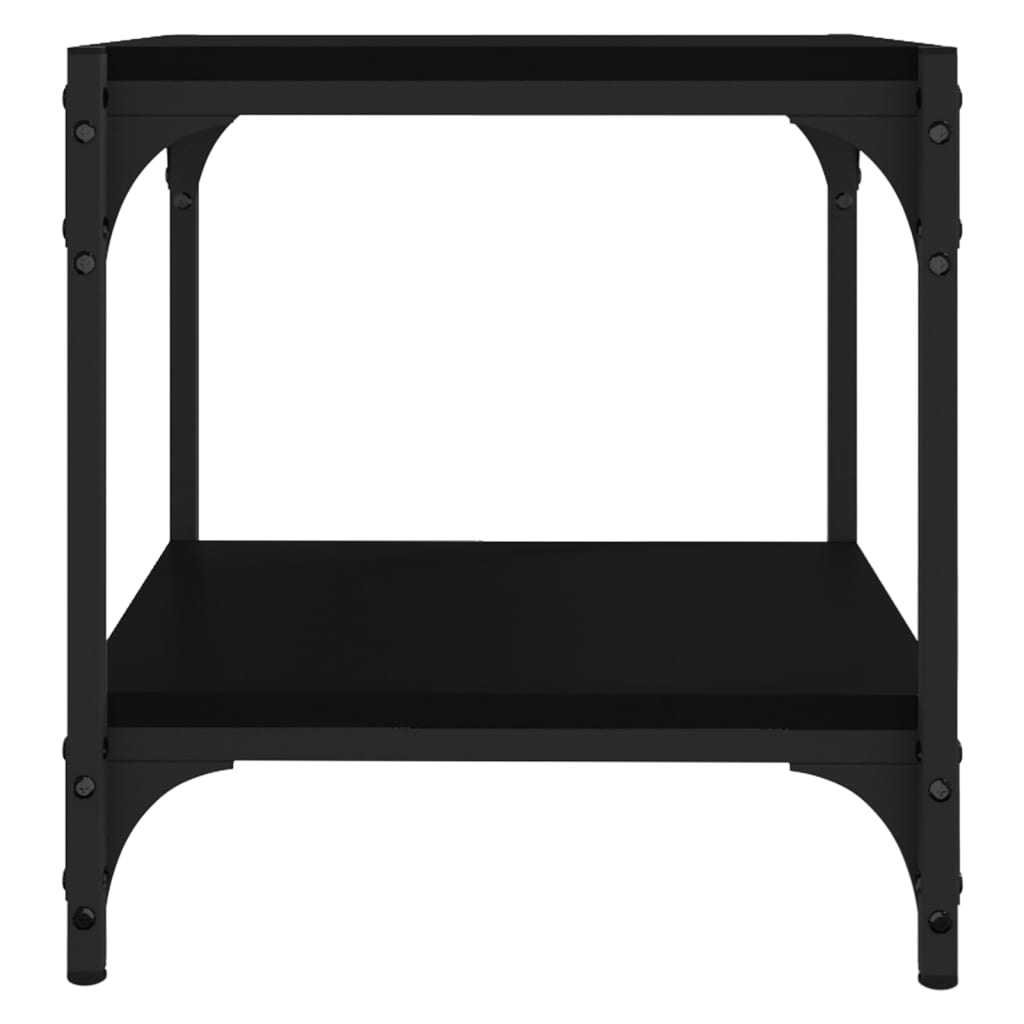 Móvel de TV 40x33x41 cm derivados de madeira e aço preto