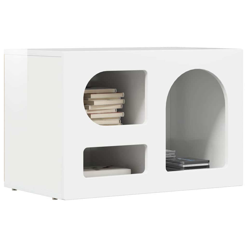 Gabinete para TV elst 60 x 35 x 40 cm branco brilhante