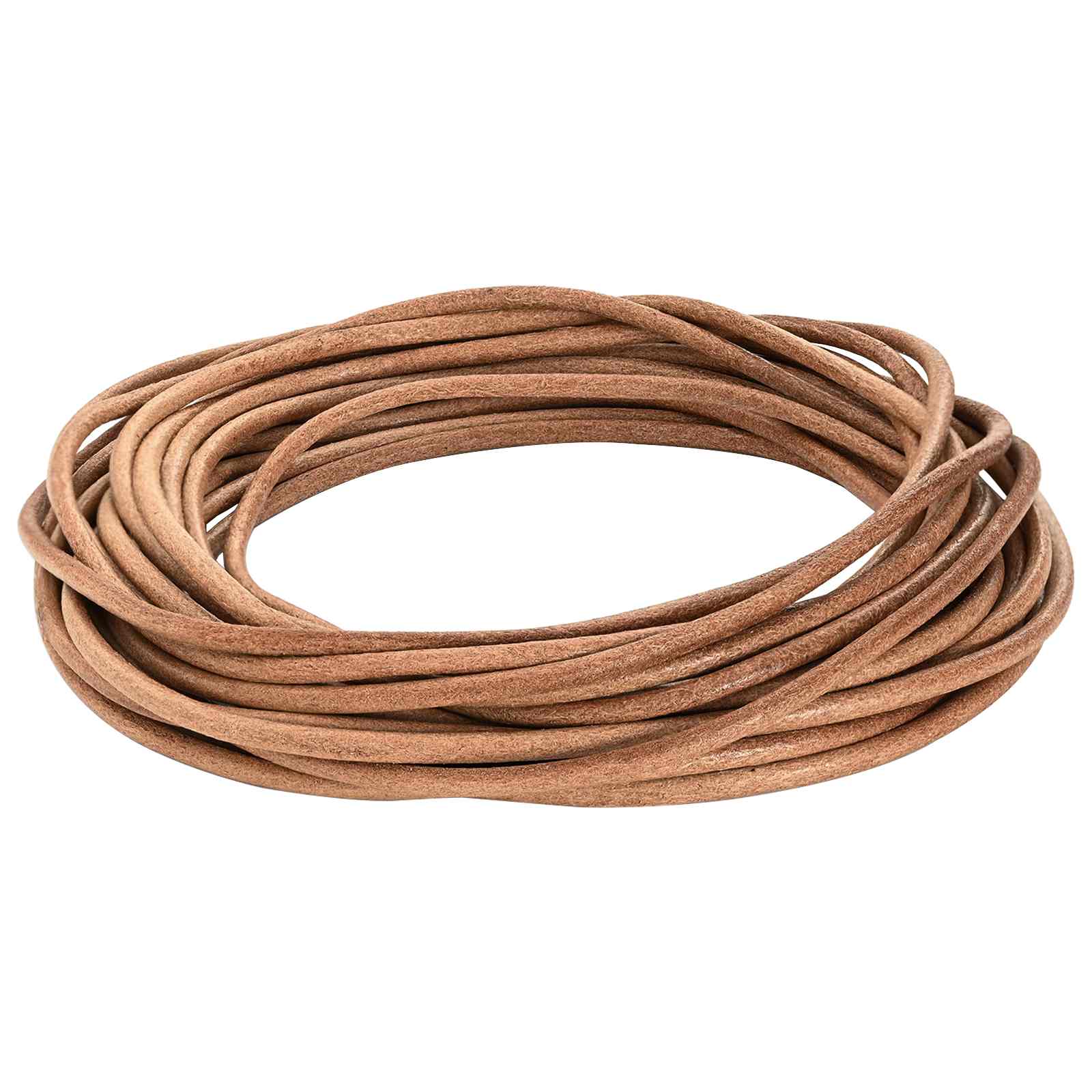 Corda de couro castanho ø5 mm x 10 m couro