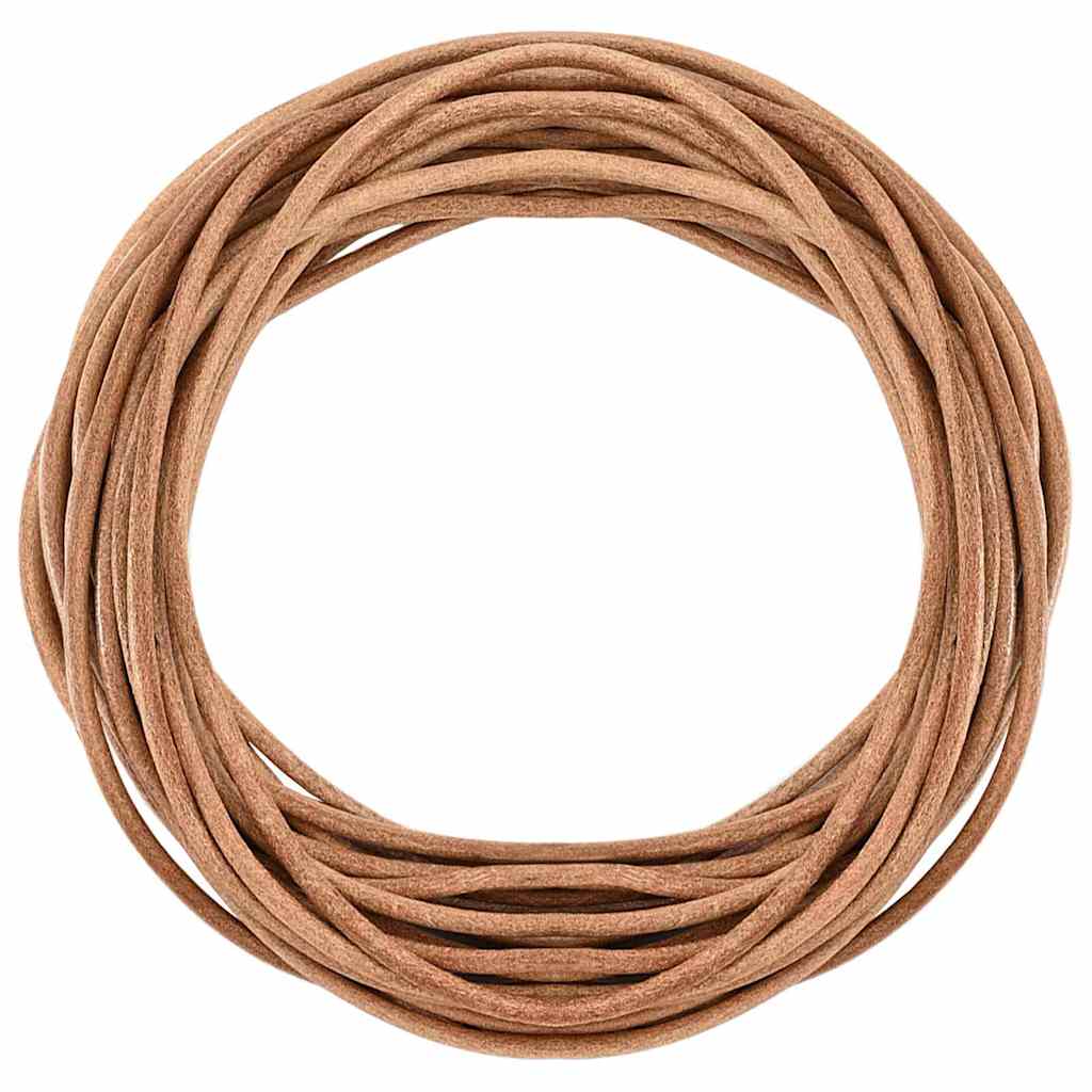 Corda de couro castanho ø5 mm x 10 m couro