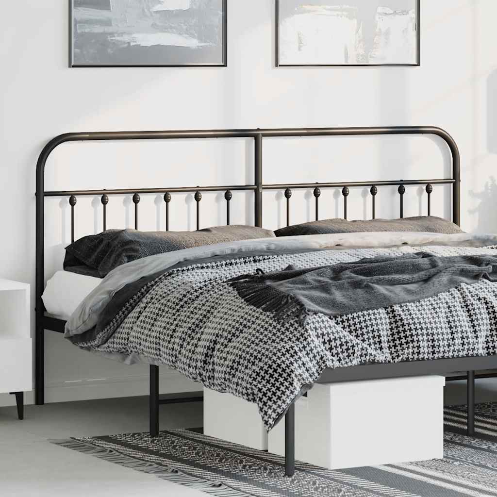 Cabeceira de substituição 193 cm metal preto