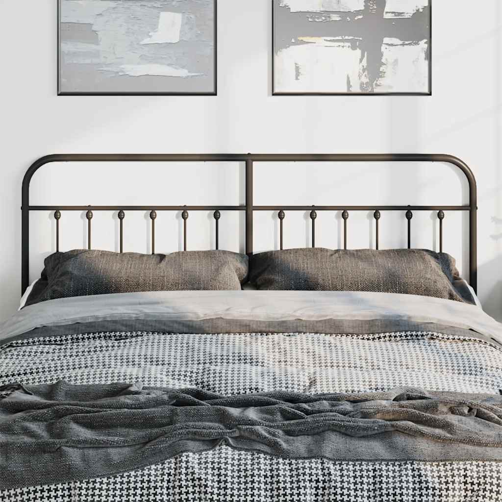 Cabeceira de substituição 193 cm metal preto