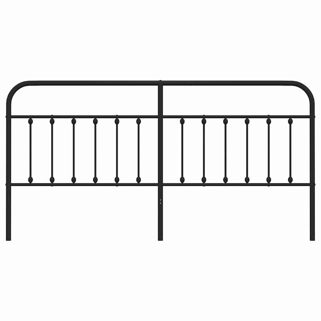 Cabeceira de substituição 193 cm metal preto