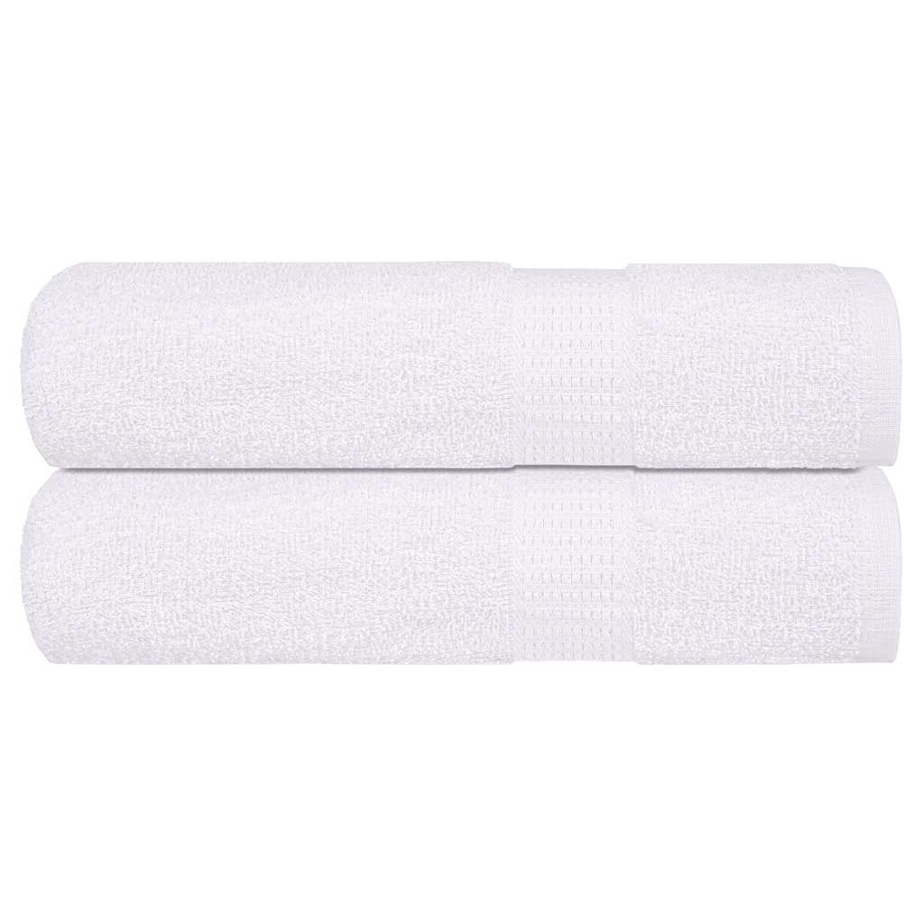 Toalhas de mãos frogn 2 pcs 50x100 cm 360 g/m² branco