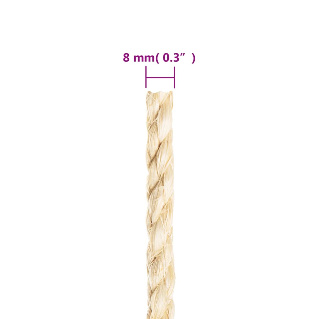 Corda 100% sisal 8 mm 25 m