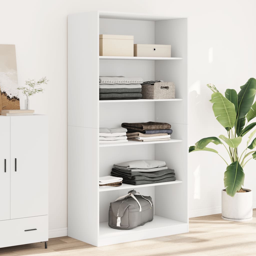 Roupeiro 100x50x200 cm contraplacado branco