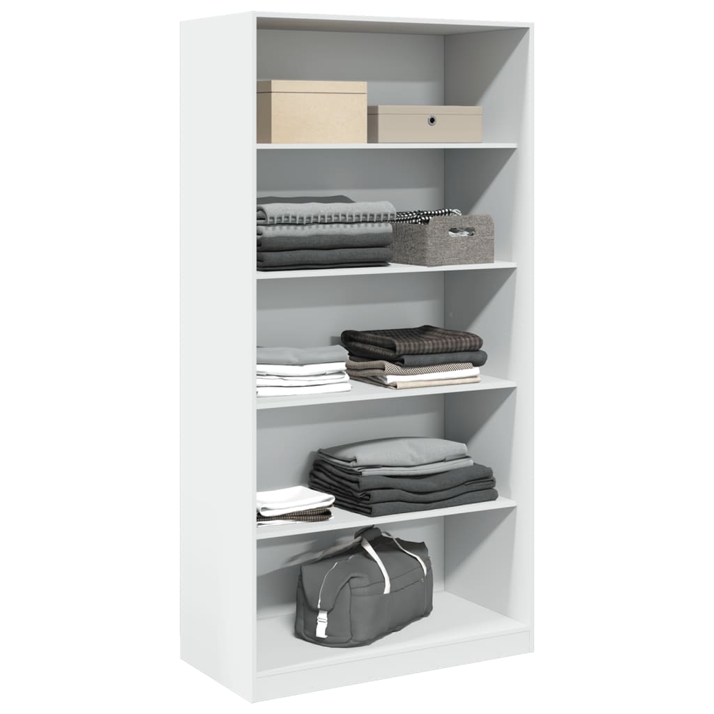 Roupeiro 100x50x200 cm contraplacado branco