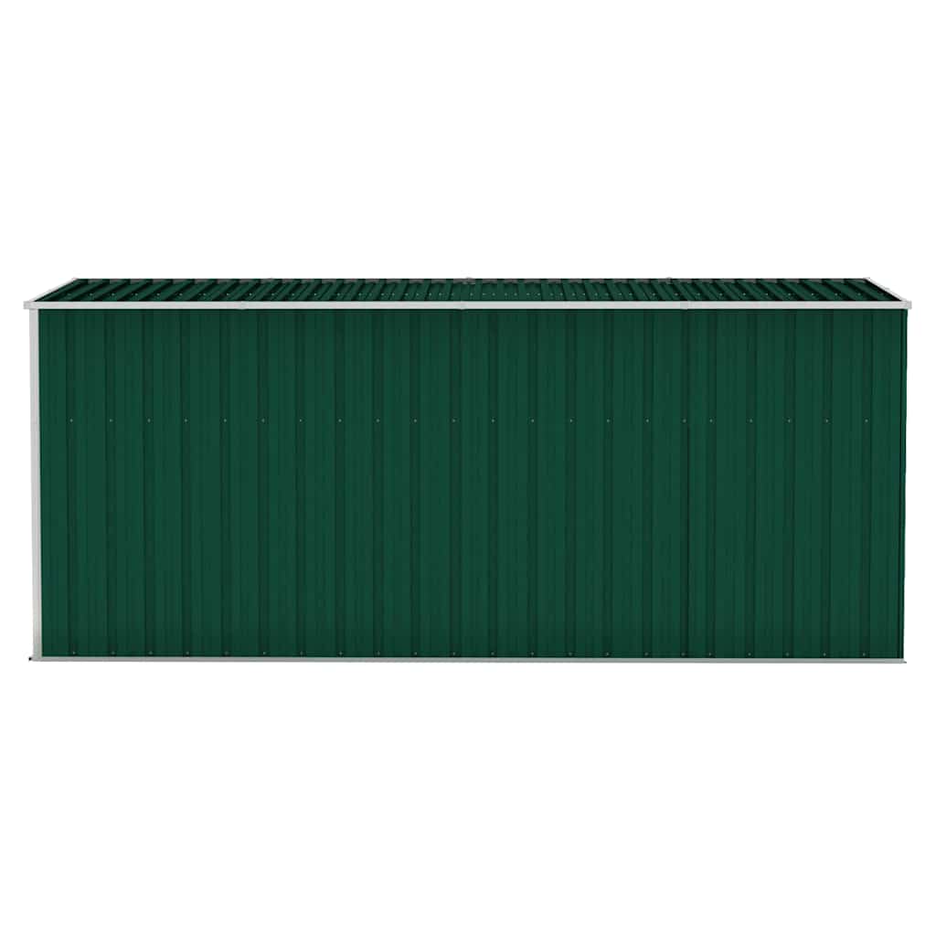 Abrigo suspenso p/ jardim 118x382x178 cm aço galvanizado verde