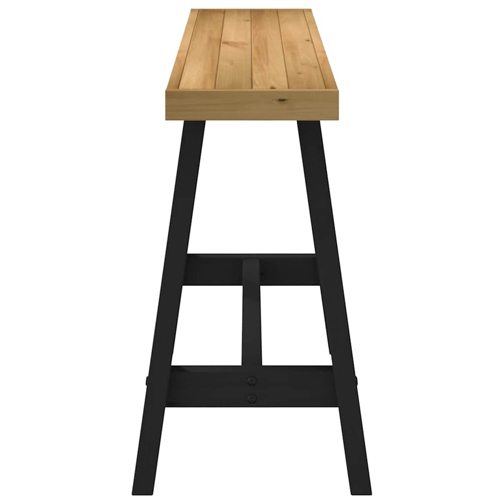 Mesa consola noain pernas em forma de a 120x30x75 cm