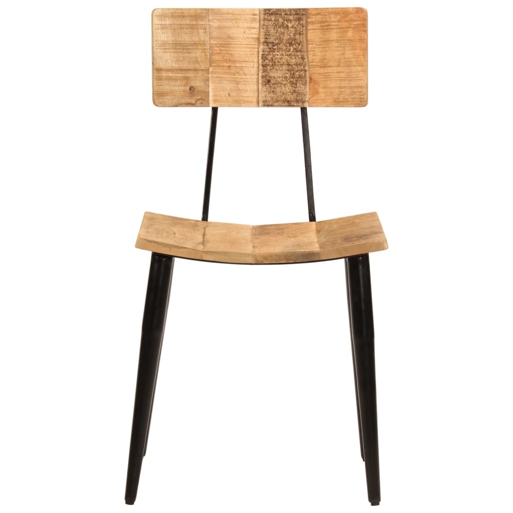 Cadeiras de jantar 2 pcs 44x40x80cm madeira de mangueira maciça