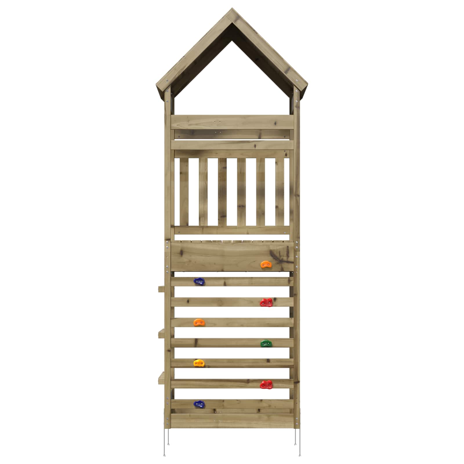 Torre de brincadeira ao ar livre pinho sólido impregnado