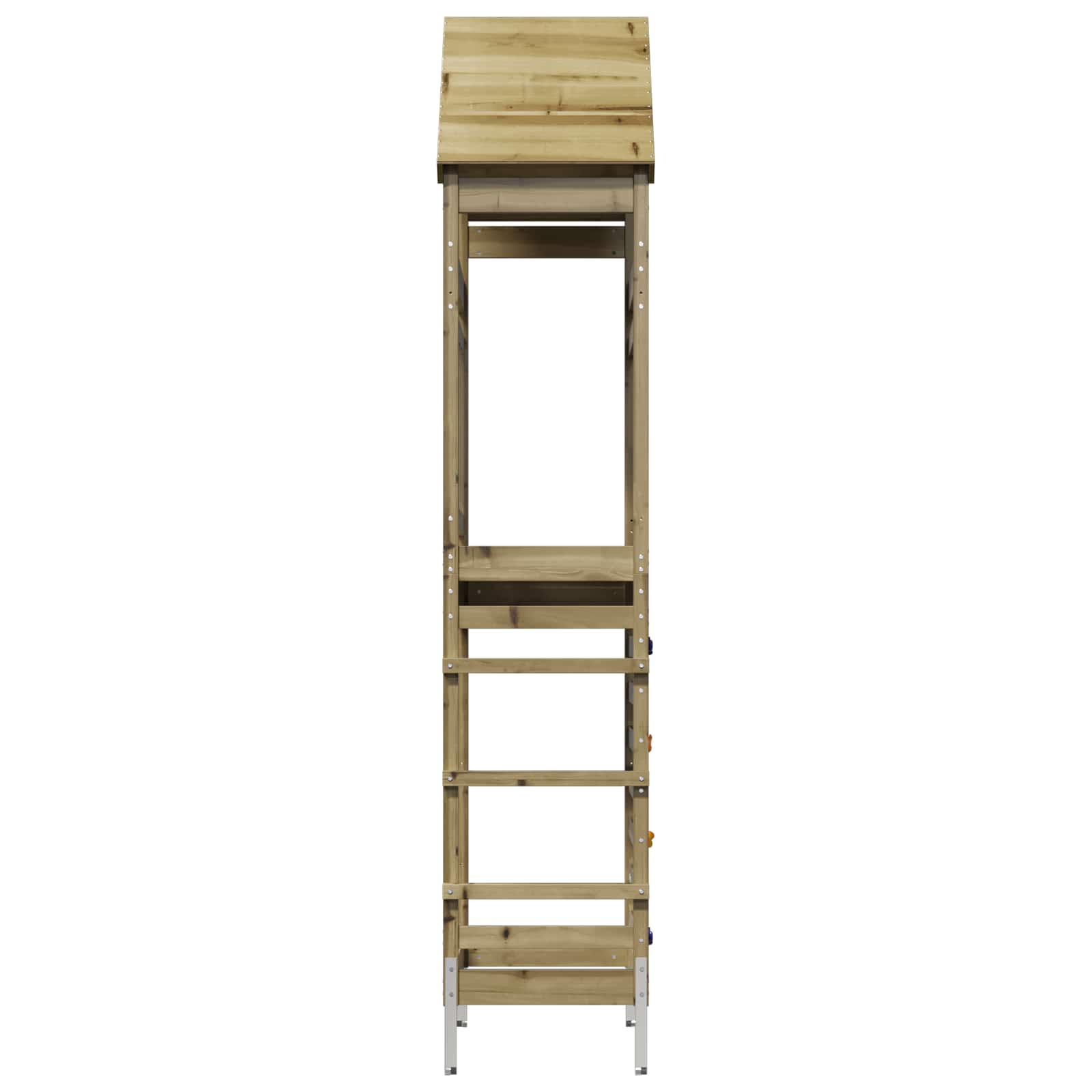 Torre de brincadeira ao ar livre pinho sólido impregnado