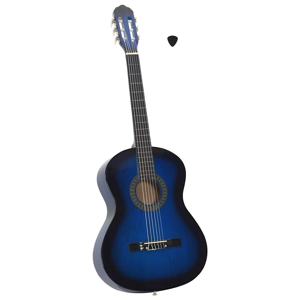 Guitarra clássica para iniciantes 4/4 39" madeira de tilia azul