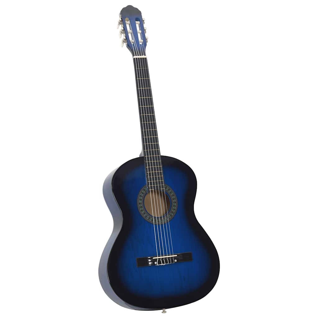 Guitarra clássica para iniciantes 4/4 39" madeira de tilia azul