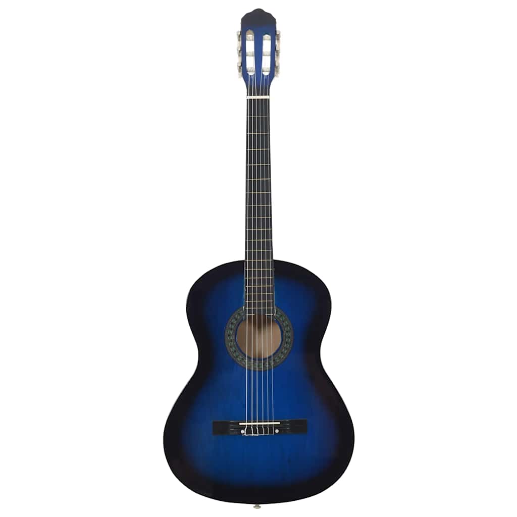 Guitarra clássica para iniciantes 4/4 39" madeira de tilia azul