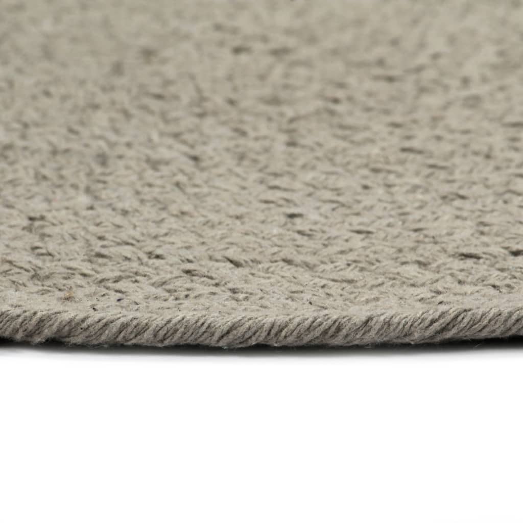 Individuais de mesa 4 pcs algodão liso 38 cm redondo cinzento