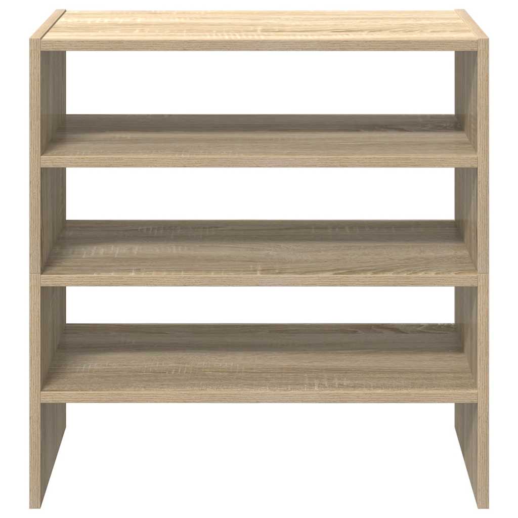 Sapateiras 2 pcs empilháveis 60x30x30,5 cm carvalho sonoma