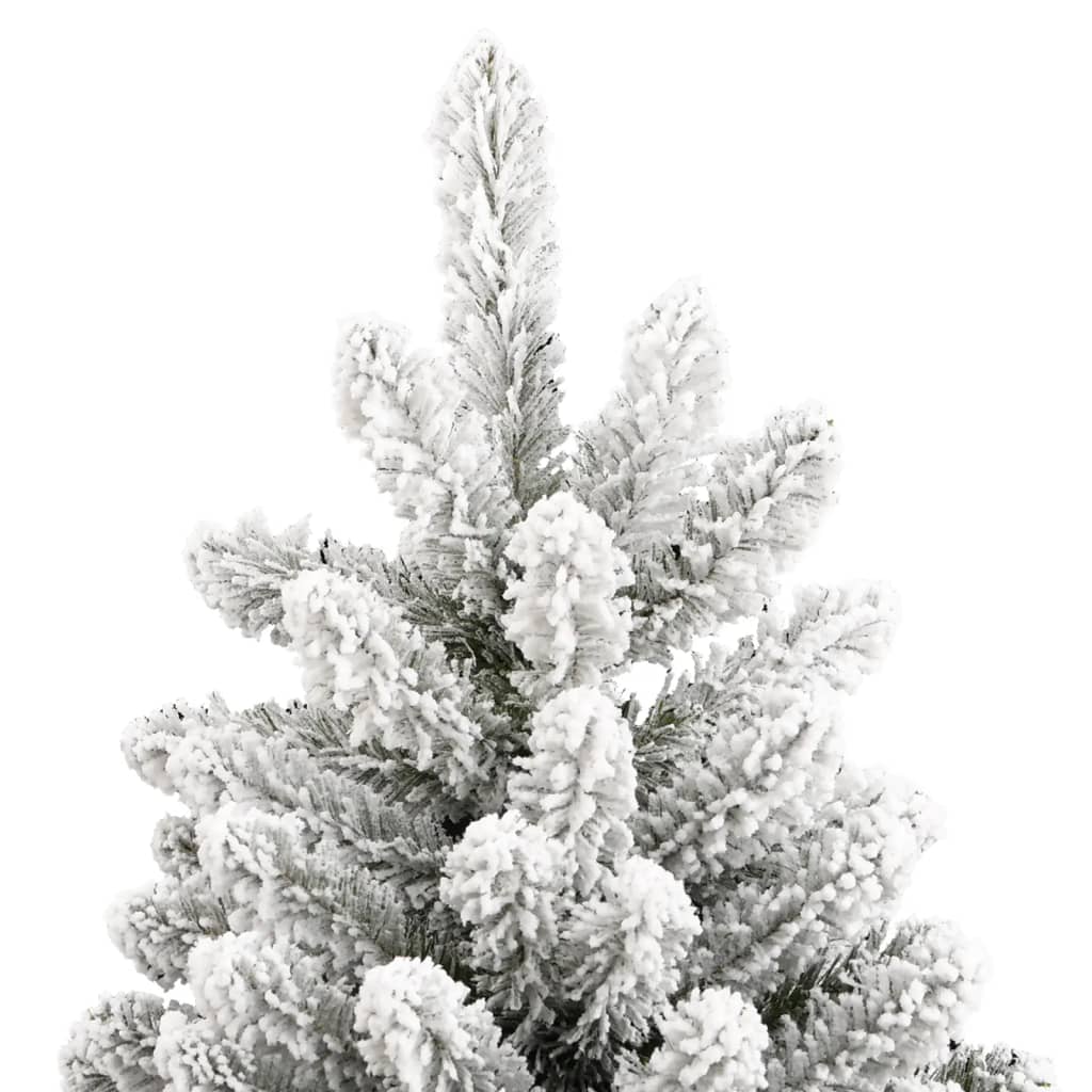 Árvore de natal artificial articulada c/ flocos de neve 210 cm