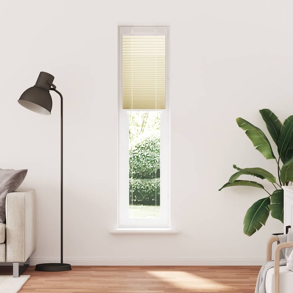 Creme plissada cega 50x200 cm largura tecido 49,4 cm poliéster