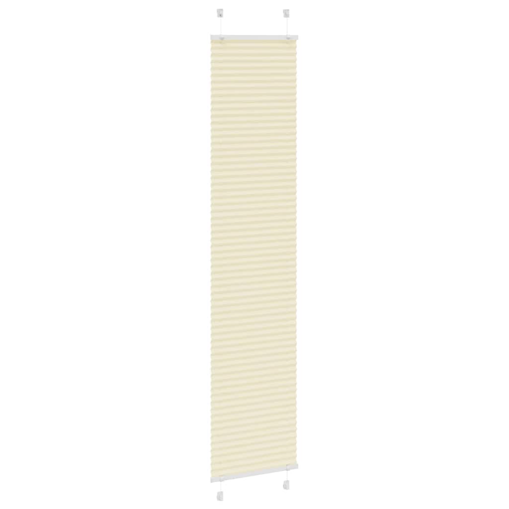Creme plissada cega 50x200 cm largura tecido 49,4 cm poliéster