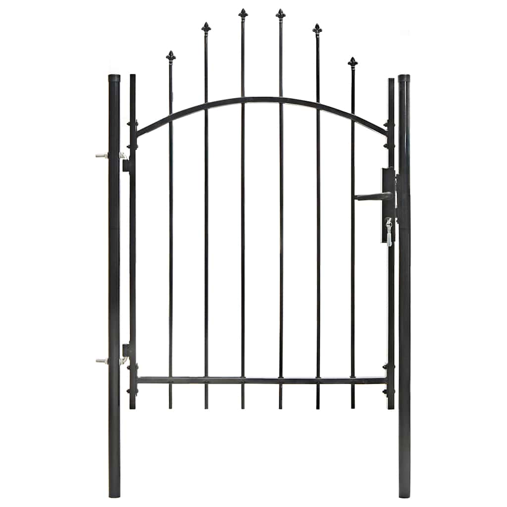Portão de jardim woerden aço 1x1m preto