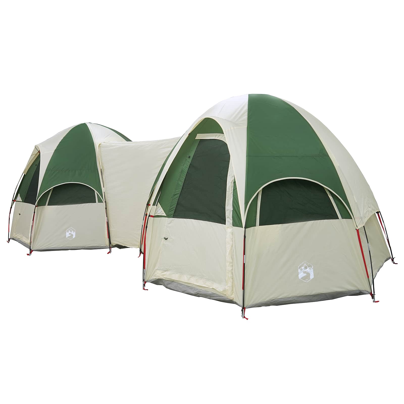 Barraca familiar com cobertura impermeável 14 pessoa verde