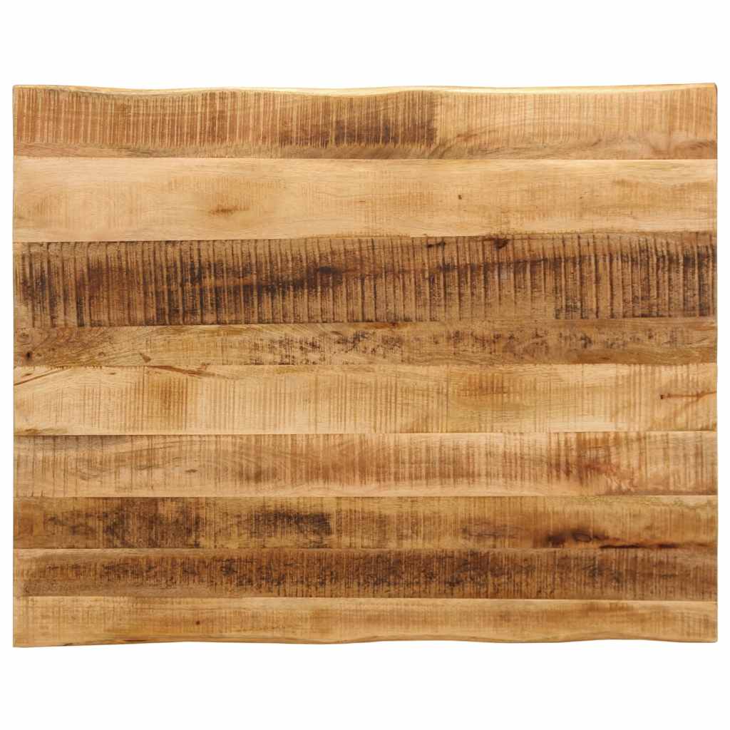 Tampo de mesa c/borda viva 100x80x3,8cm mangueira áspera maciça