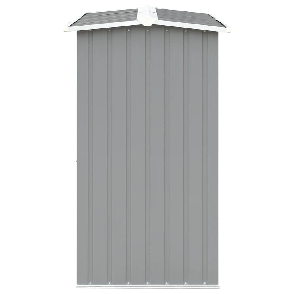 Abrigo jardim p/ arrumação de troncos aço 330x92x153cm cinzento