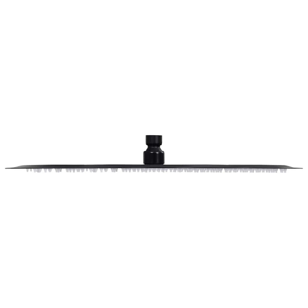 Cabeça de chuveiro redonda 40 cm aço inoxidável preto