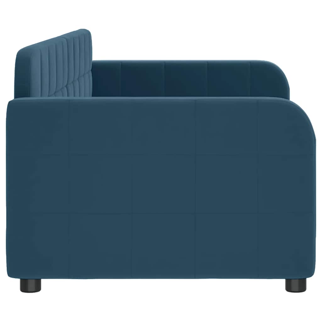 Sofá-cama 80x200 cm veludo azul
