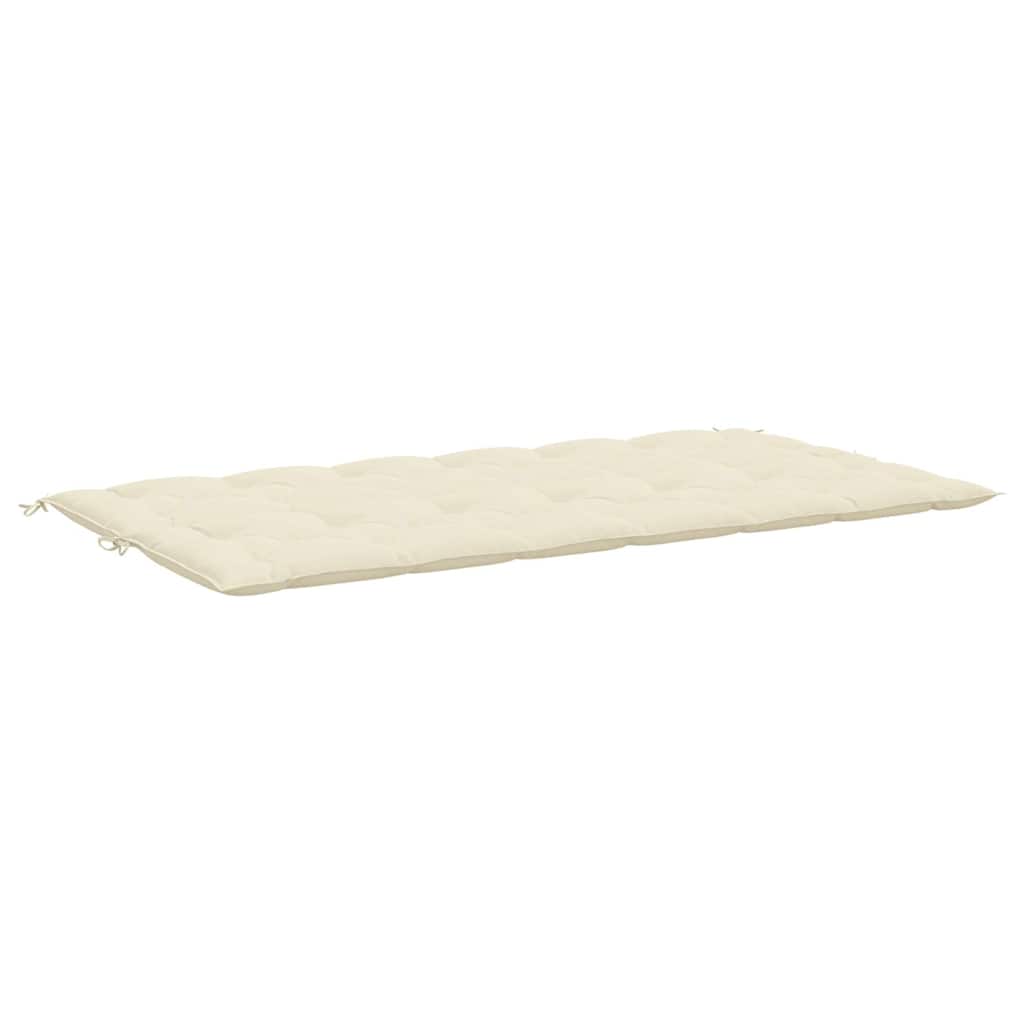 Almofadão para banco de jardim tecido oxford branco nata