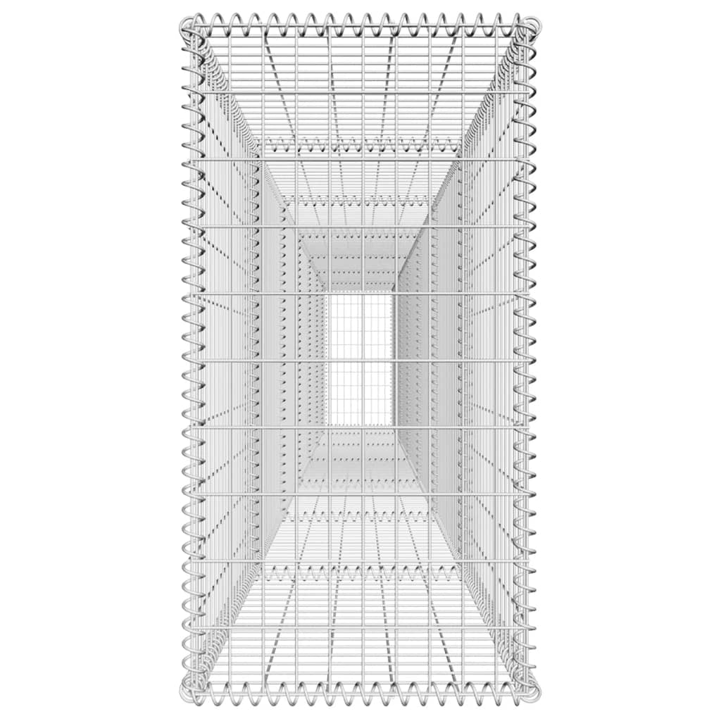 Muro gabião com tampa aço galvanizado 600x50x100 cm