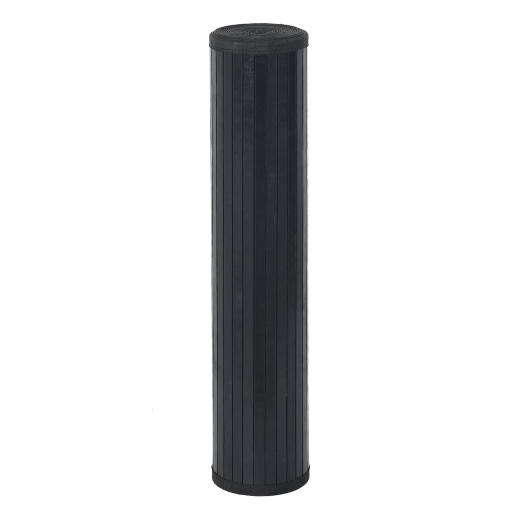 Tapete retangular 100x1000 cm bambu preto