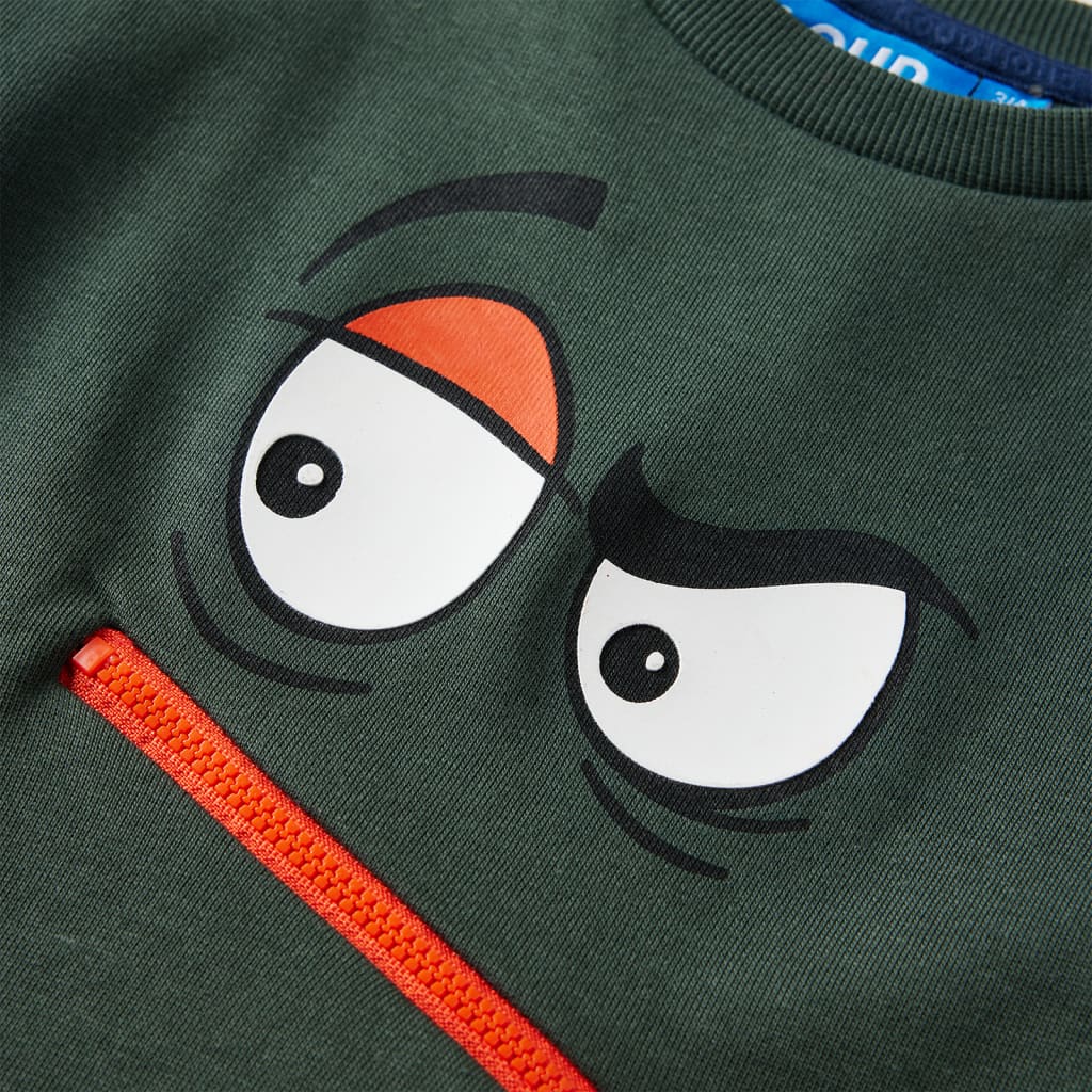 Camisola para criança verde-escuro 92